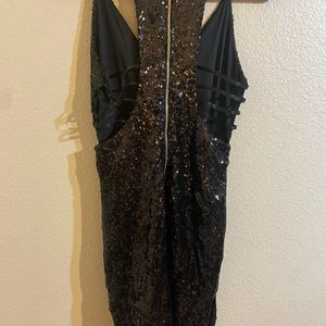 Windsor sequin cutout back dress